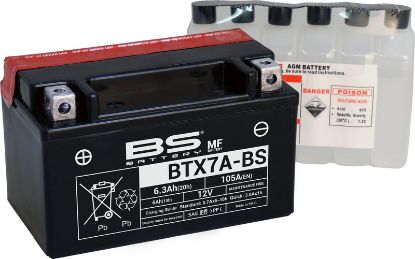 Afbeeldingen van BS Battery BTX7A-BS accu (YTX7A-BS)